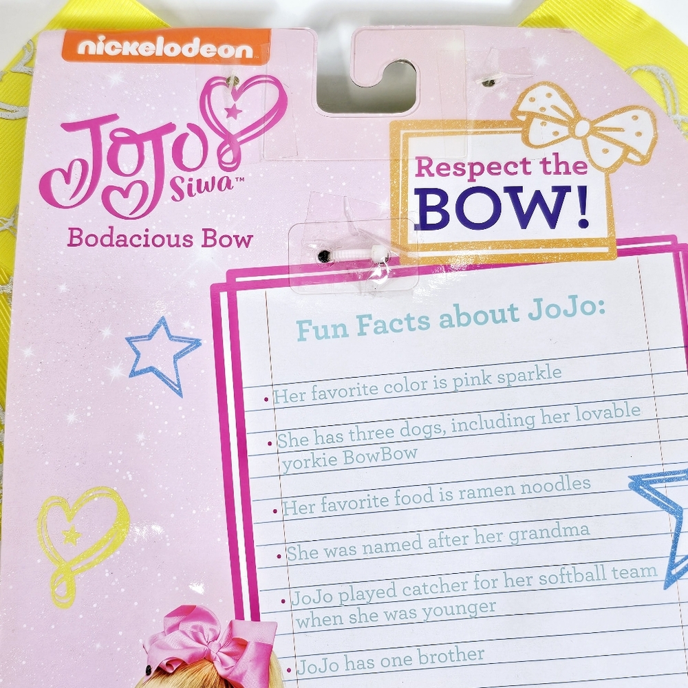 Jojo Bodacious Large Yellow Bow Rainbow Faux Hair Glam Colorful Festival Disco - Picture 6 of 16